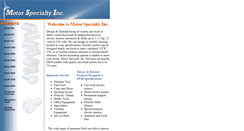 Desktop Screenshot of motorspecialty.com