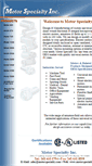 Mobile Screenshot of motorspecialty.com