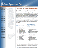 Tablet Screenshot of motorspecialty.com